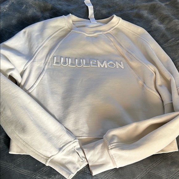 lululemon athletica bone scuba sweatshirt XS small - Picture 2 of 4
